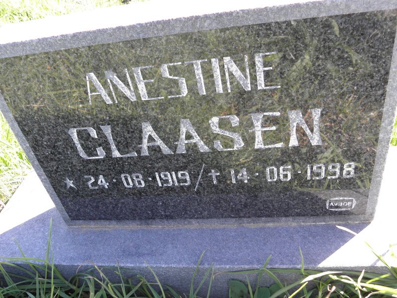 CLAASEN Anestine 1919-1998
