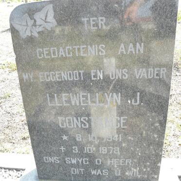 CONSTANCE Llewellyn J. 1941-1978