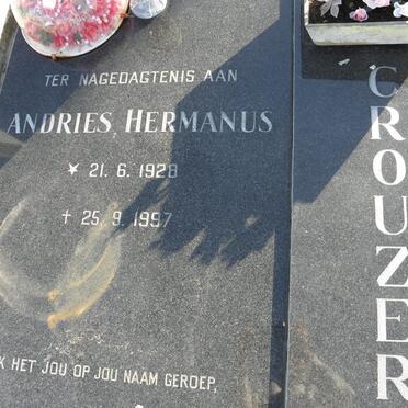 CROUZER Andries Hermanus 1928-1997 &amp; Johanna Cornelia 1933-