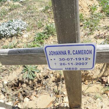CAMERON Johanna R. 1912-2007