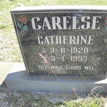CARELSE Catherine 1920-1995