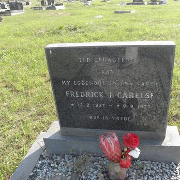 CARELSE Fredrick 1927-1977