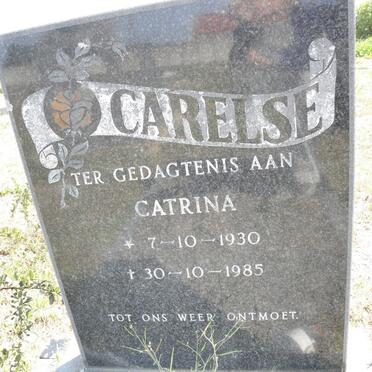 CARELSE Catrina 1930-1985