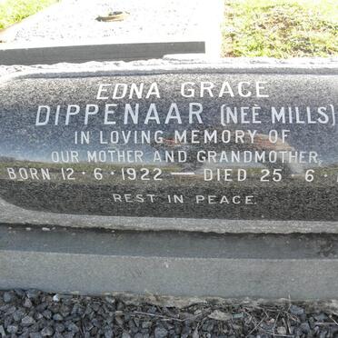 DIPPENAAR Edna Grace nee MILLS 1922-1988