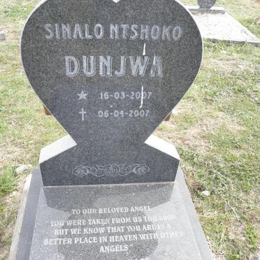 DUNJWA Sinalo Ntshoko 2007-2007