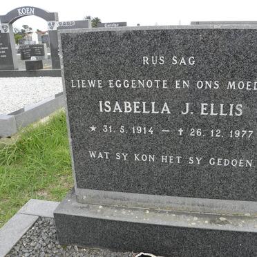 ELLIS Isabella J. 1914-1977