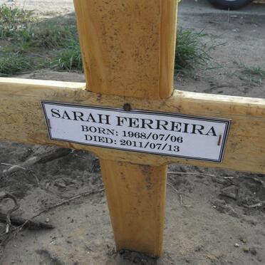 FERREIRA Sarah 1968-2011