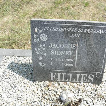 FILLIES Jacobus Sidney 1928-2000