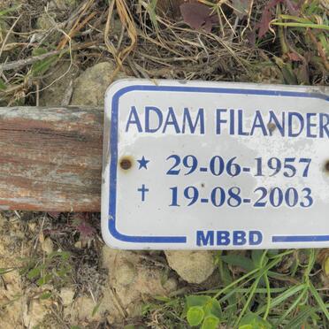 FILANDER Adam 1957-2003