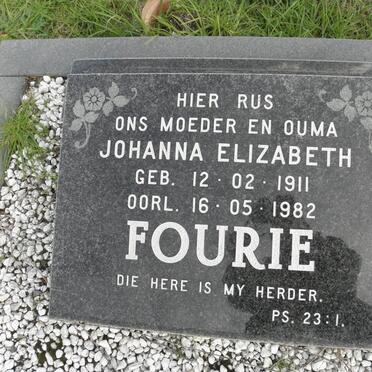 FOURIE Johanna Elizabeth 1911-1982