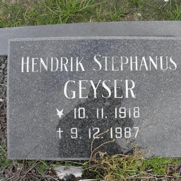 GEYSER Hendrik Stephanus 1918-1987