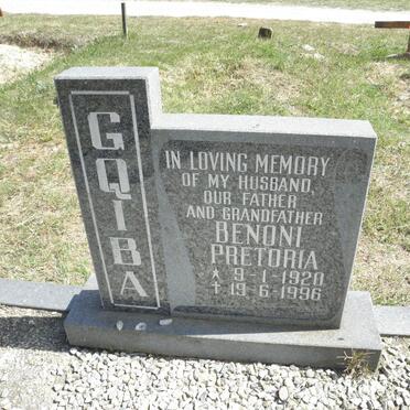 GQIBA Benoni Pretoria 1920-1996