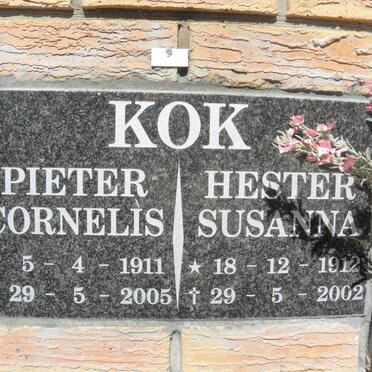 KOK Pieter Cornelis 1911-2005 &amp; Hester Susanna 1912-2002