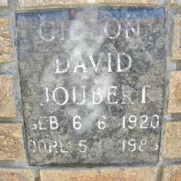 JOUBERT Gideon David 1920-1983
