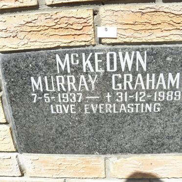 McKEOWN Murray Graham 1937-1989