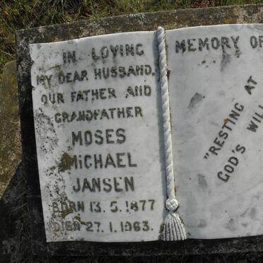 JANSEN Moses Michael 1877-1953