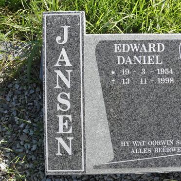 JANSEN Edward Daniel 1954-1998