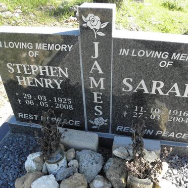 JAMES Stephen Henry 1925-2008 &amp; Sarah 1916-2004