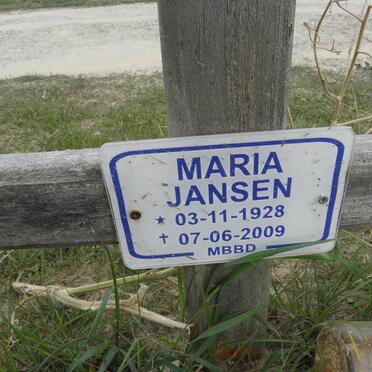 JANSEN Maria 1928-2009