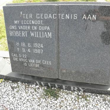JEFFERY Robert William 1924-1987