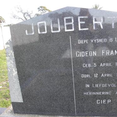 JOUBERT Gideon Francois 1906-1970