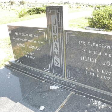 JURAMS Harry Thomas 1917-1986 &amp; Dulcie Joan 1927-1987