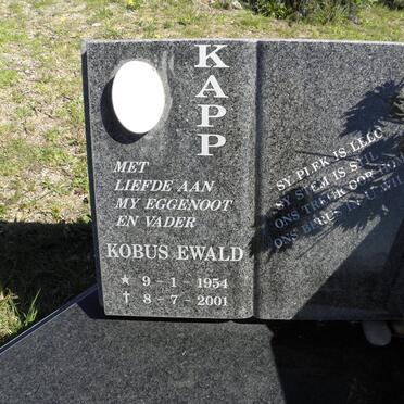 KAPP Kobus Ewald 1954-2001