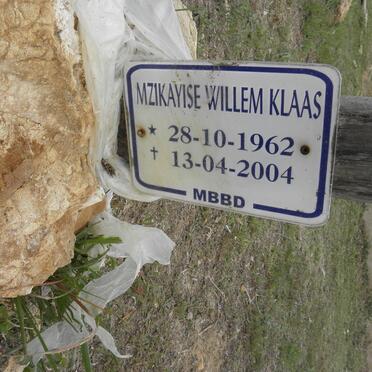 KLAAS Mzikayise Willem 1962-2004