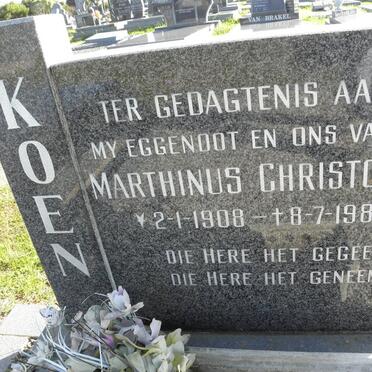 KOEN Marthinus Christoffel 1908-1989