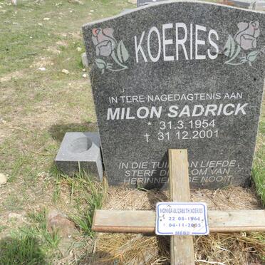 KOERIES Milon Sadrick 1954-2001 :: KOERIES Monica Elizabeth 1964-2005