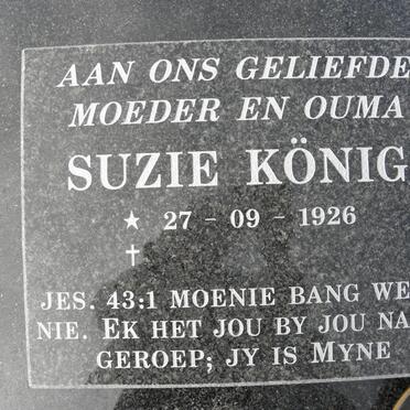 KÖNIG Suzie 1926-