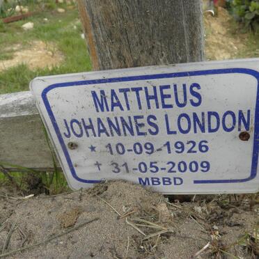 LONDON Mattheus Johannes 1926-2009
