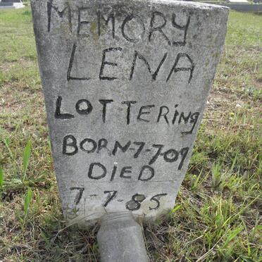 LOTTERING Memory Lena 1909-1985