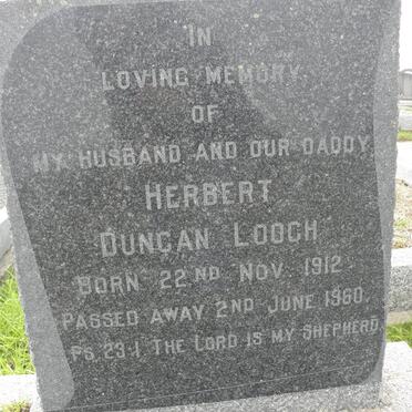 LOOCH Herbert Duncan 1912-1960