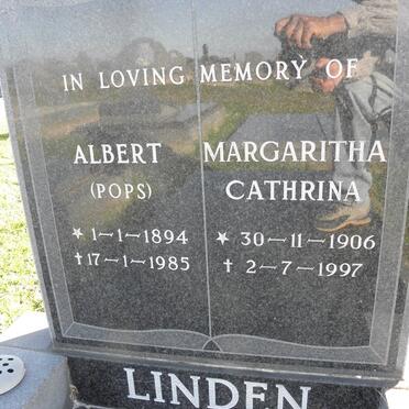 LINDEN Albert 1894-1985 &amp; Margaritha Cathrina 1906-1997