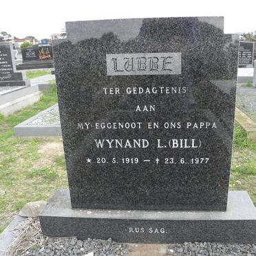 LUBBE Wynand L. 1919-1977