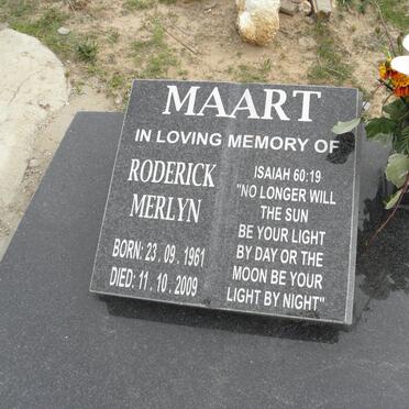 MAART Roderick Merlyn 1961-2009