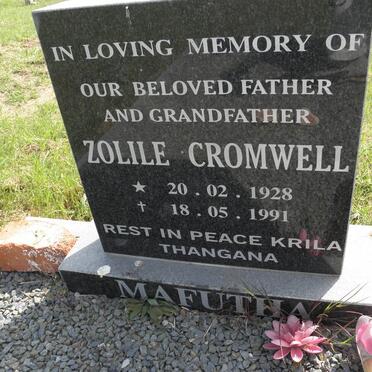 MAFUTHA Zolile Cromwell 1928-1991
