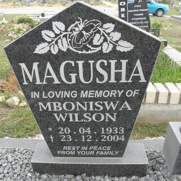 MAGUSHA Mboniswa Wilson 1933-2004