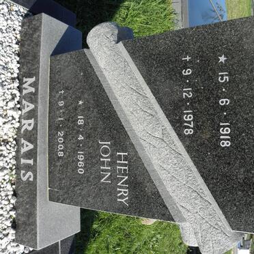 MARAIS Richelieu E. 1918-1978 :: MARAIS Henry John 1960-2008