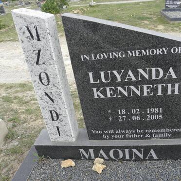 MAQINA Luyanda Kenneth 1981-2005
