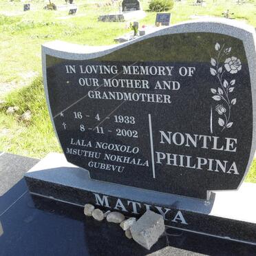 MATIYA Ndleko Jack 1927-1999 &amp; Nontle Philipina 1933-2002