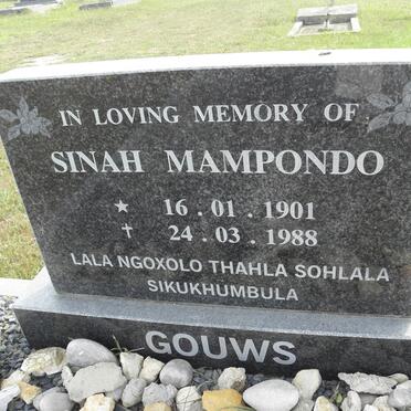 MAMPONDO Sinah 1901-1988
