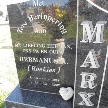 MARX Hermanus A. 1938-2002