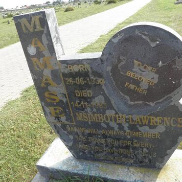 MAMASE Msimbothi Lawrence 1934-1985