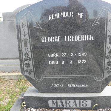 MARAIS George Frederick 1949-1972