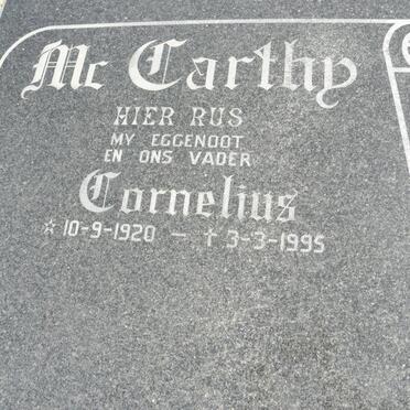 McCARTHY Cornelius 1920-1995