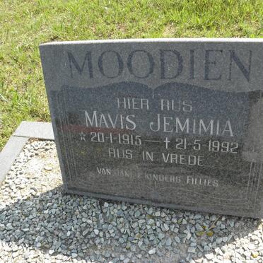MOODIEN Mavis Jemimia 1915-1992