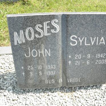 MOSES John 1943-1997 &amp; Sylvia 1942-2005