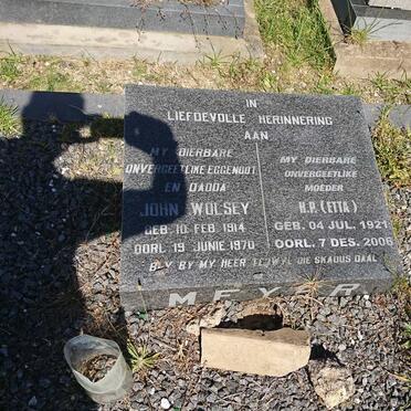 MEYER John Wolsey 1914-1970 &amp; H.P. 1921-2006